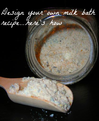 field of flowers milk bath recipe